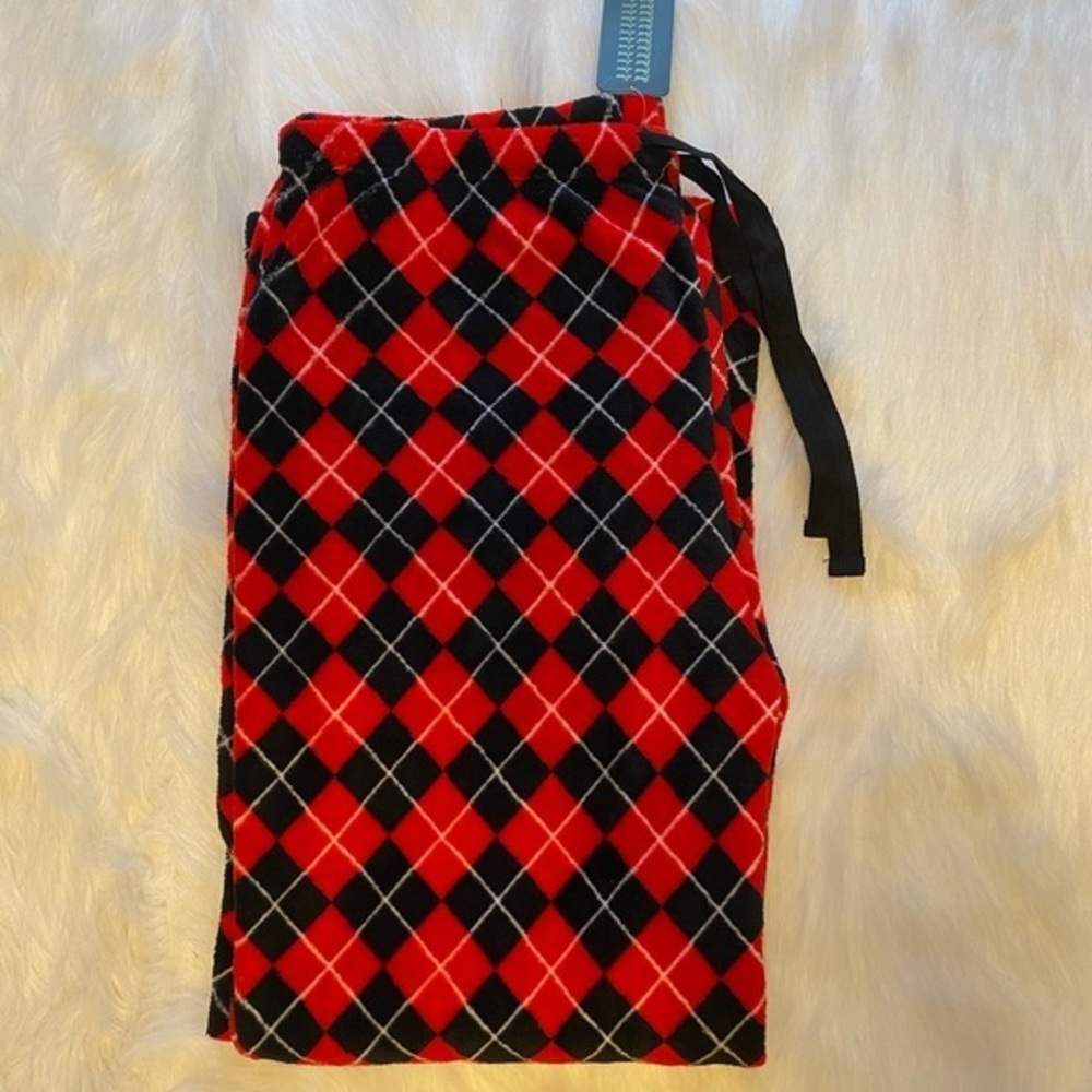 Just Love‎ Pajamas Womens Size 1X Red Black Fuzzy Pajama Pants Soft Pjs
